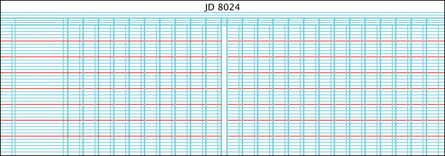 CROXLEY JD8024 Analysis Series 8 Full Bound 24 Column on 2 Page Cash Each