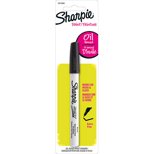 SHARPIE Paint Marker Extra Fine Black 1 per Card