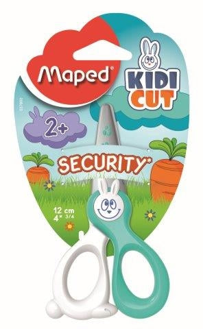 MAPED Scissors 12cm KidiCut Fibreglass - Card