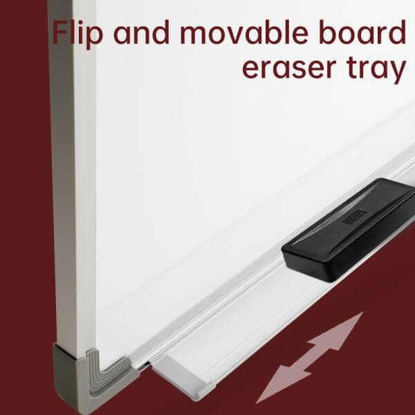 Whiteboard 900x1200mm Aluminum Frame ABS corner. Hangable