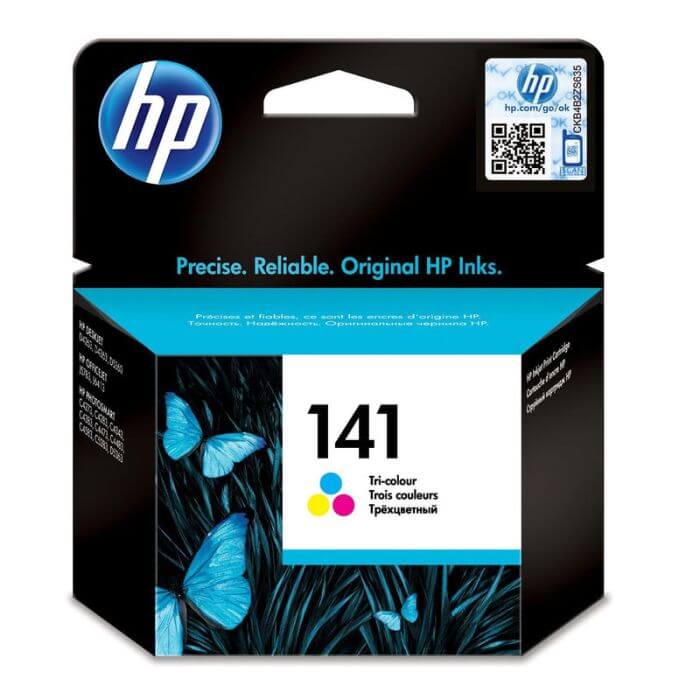 HP 141 Tri-color Original Ink Cartridge ~170 pgs