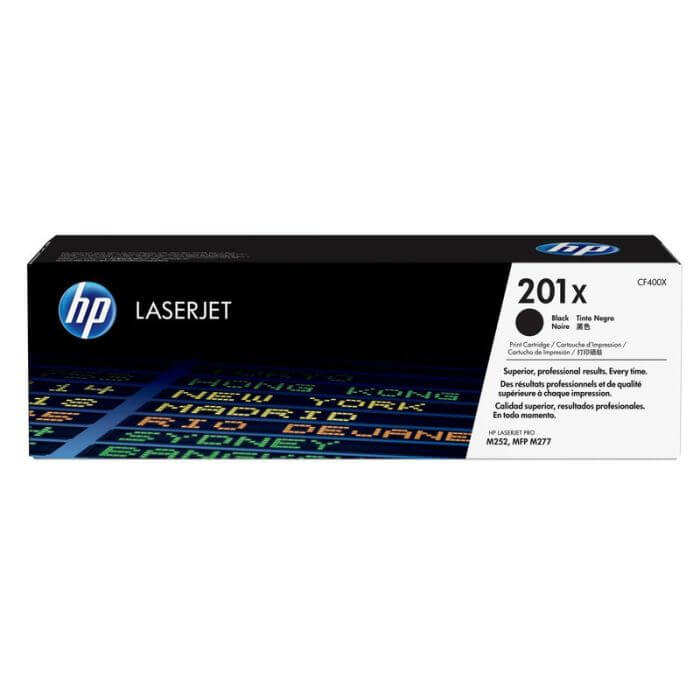 HP 201X High Yield Black Original LaserJet Toner Cartridge 2 800 pgs