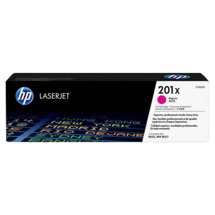 HP 201X High Yield Magenta Original LaserJet Toner Cartridge 2 300 pgs