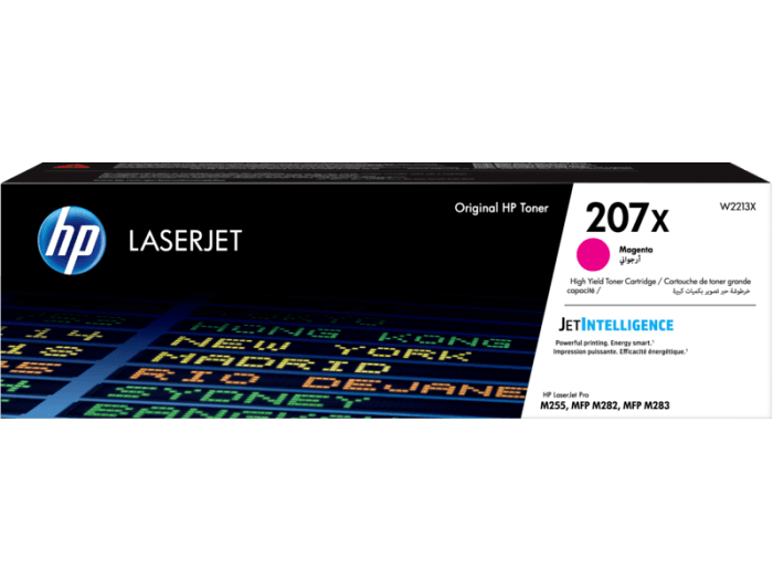 HP 207X Magenta LaserJet Toner Cartridge,~2450 pages