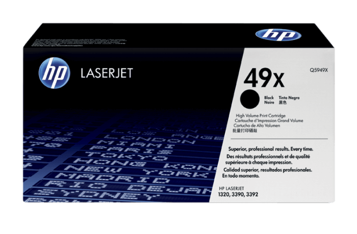 HP 49X High Yield Black Original LaserJet Toner Cartridge 6 000 pgs