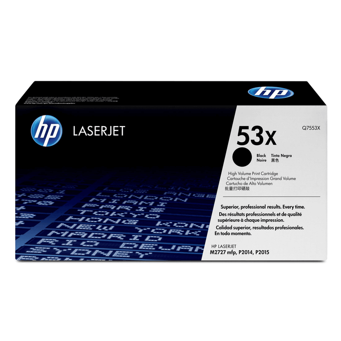 HP 53X High Yield Black Original LaserJet Toner Cartridge 7 000 pgs