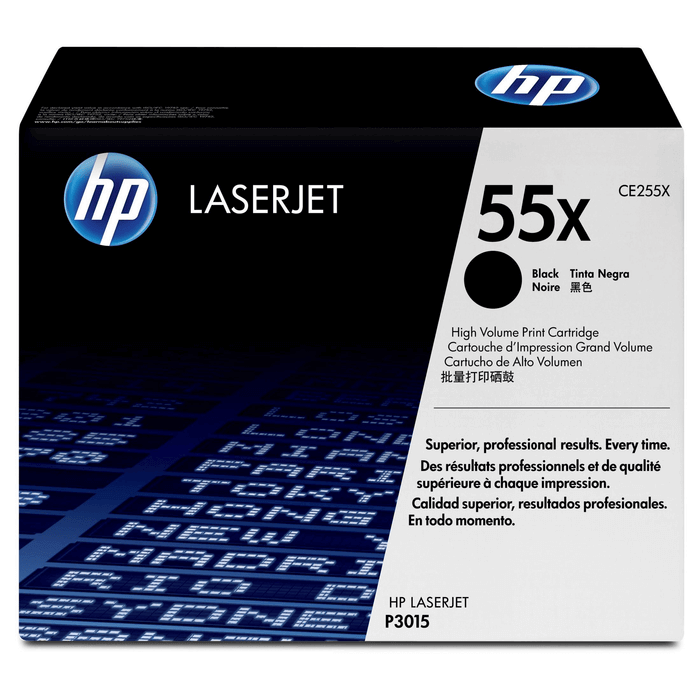 HP 55X High Yield Black Original LaserJet Toner Cartridge 12 500 pgs