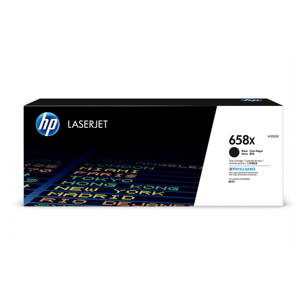 HP 658X Black LaserJet Toner Cartridge,33,000 pages