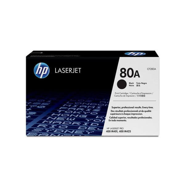 HP 80A Black Original LaserJet Toner Cartridge 2 700 pgs