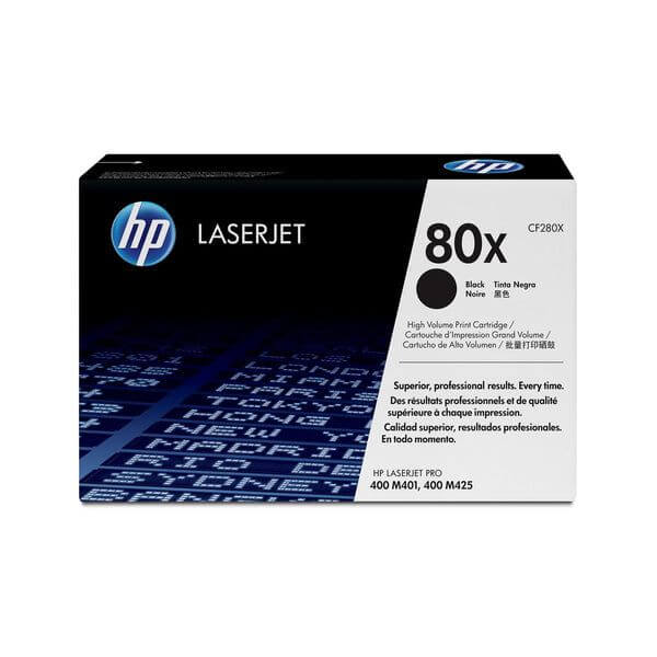 HP 80X High Yield Black Original LaserJet Toner Cartridge 6 900 pgs