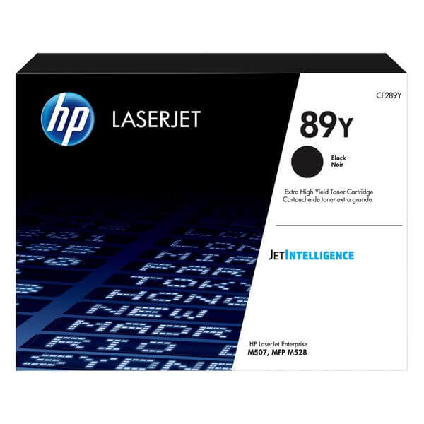 HP 89Y Black LaserJet Toner Cartridge,20,000 pages