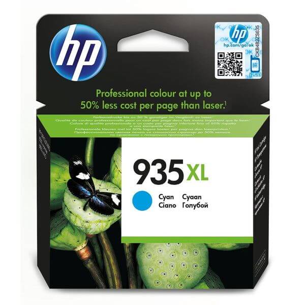 HP 935XL High Yield Cyan Original Ink Cartridge ~825 pgs