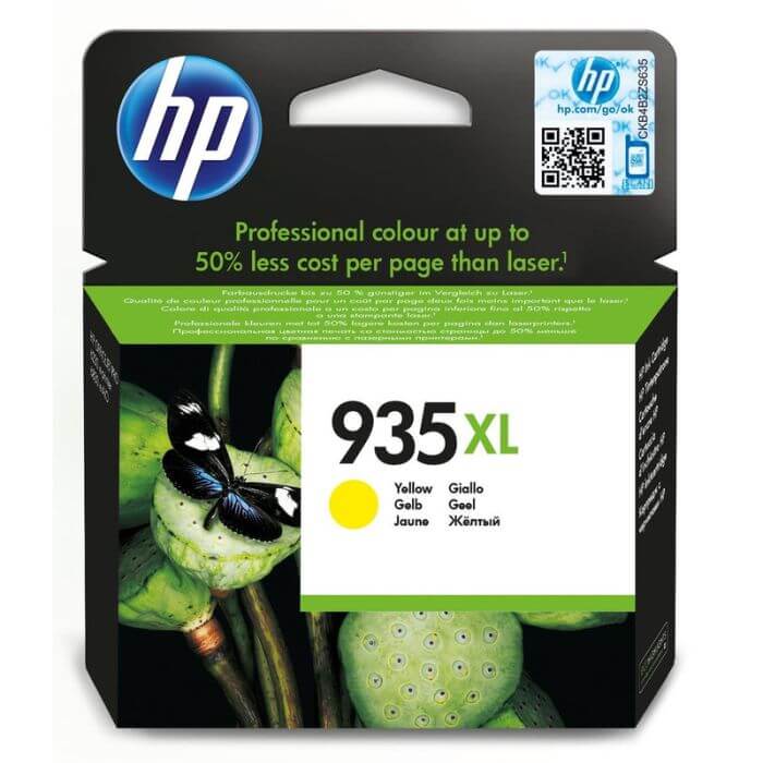 HP 935XL High Yield Yellow Original Ink Cartridge ~825 pgs