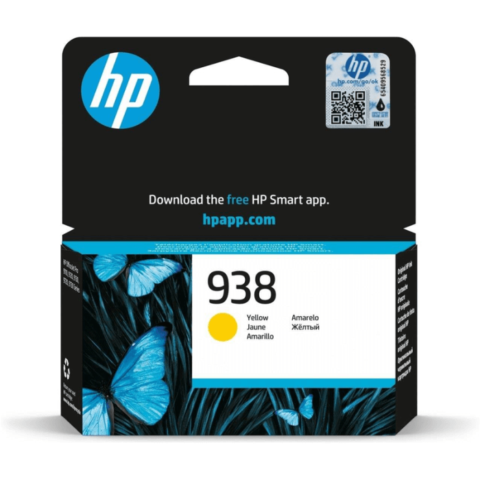 HP 938 Yellow Original Ink Cartridge ~800 pages