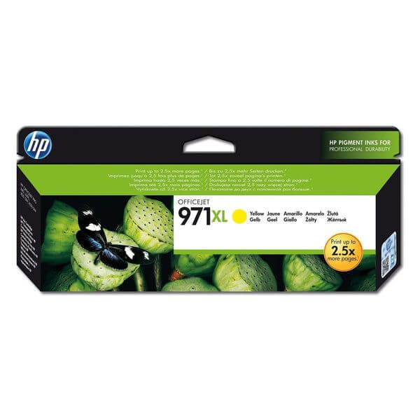 HP 971XL High Yield Yellow Original Ink Cartridge ~6 600 pgs