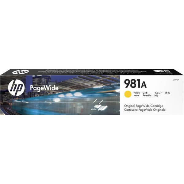 HP 981A Yellow Original PageWide Cartridge ~6 000 pgs