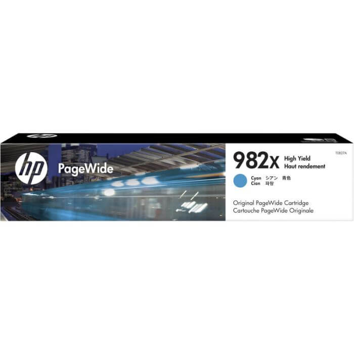 HP 982X High Yield Cyan Original PageWide Cartridge ~16 000 pgs