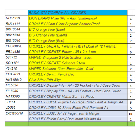 Croxley Stationery Set