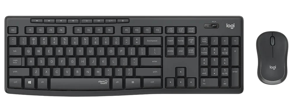 LOGITECH MK270 WIRELESS KEYBOARD AND MOUSE COMBO - BLACK