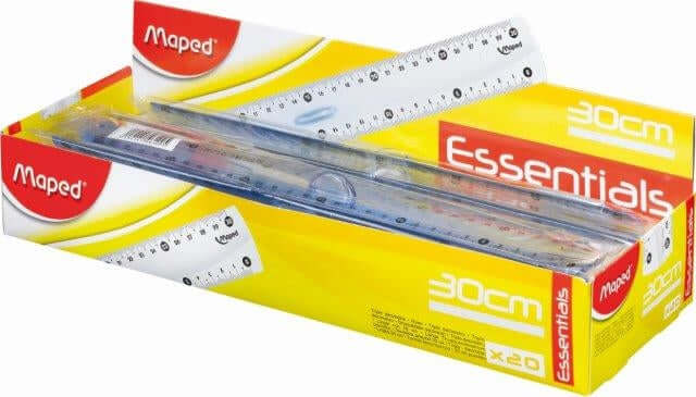 146109 MAPED Ruler 30cm Essential Finger Grip