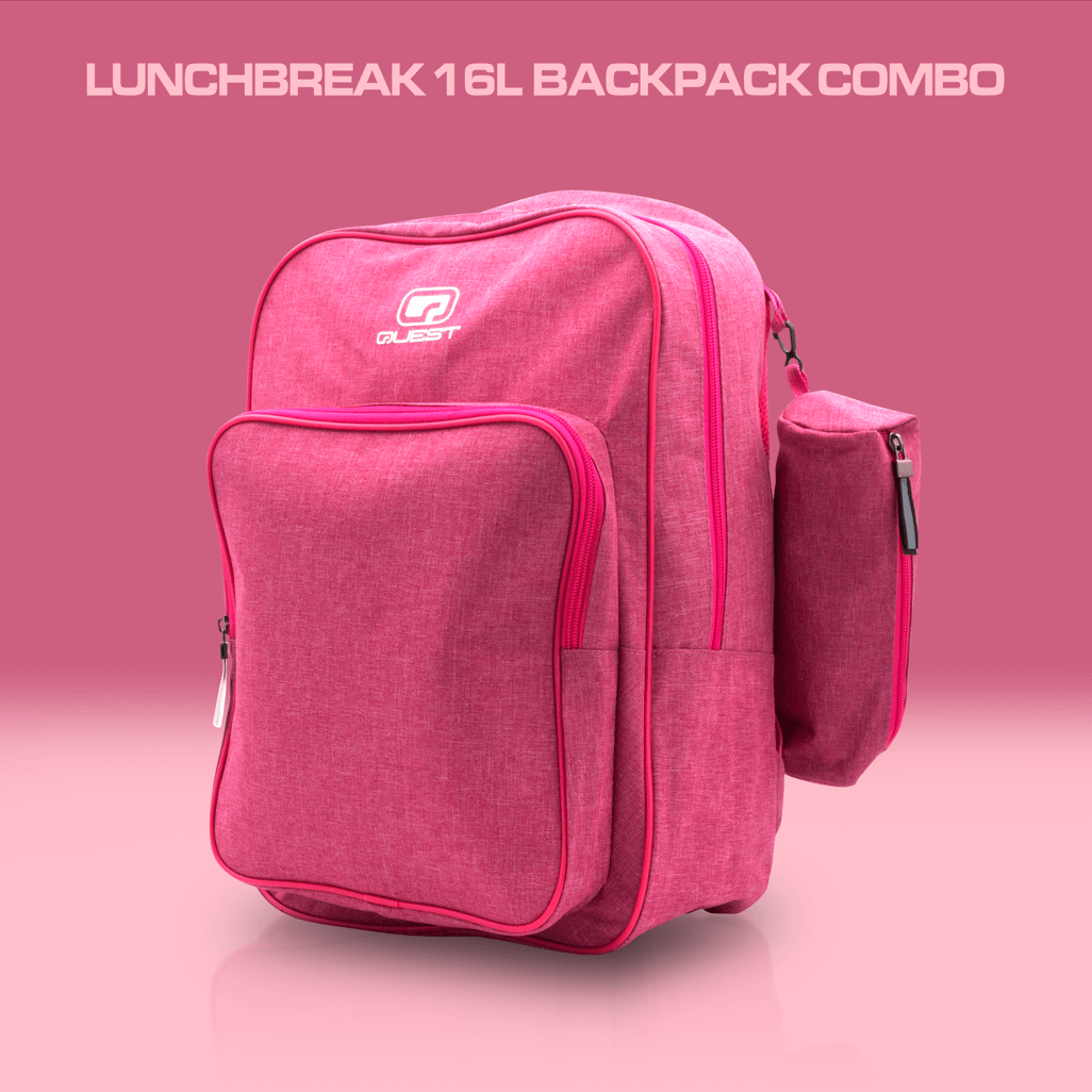 Quest Lunchbreak 16L Backpack Combo Pink