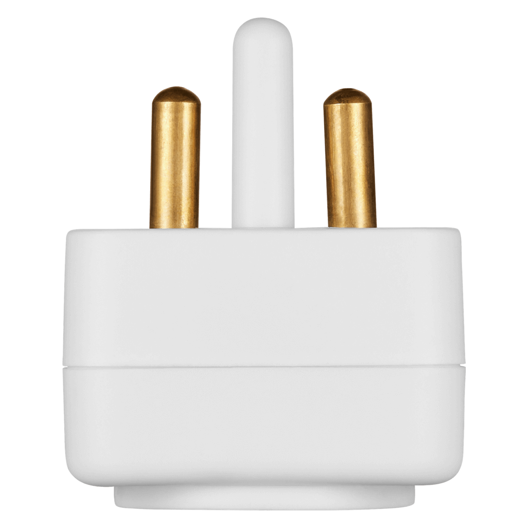 SWITCHED 2 Way Schuko Adaptor top and bottom loader- White