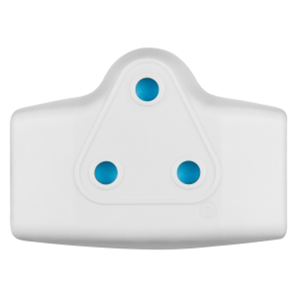 SWITCHED 3 Way Adaptor - White