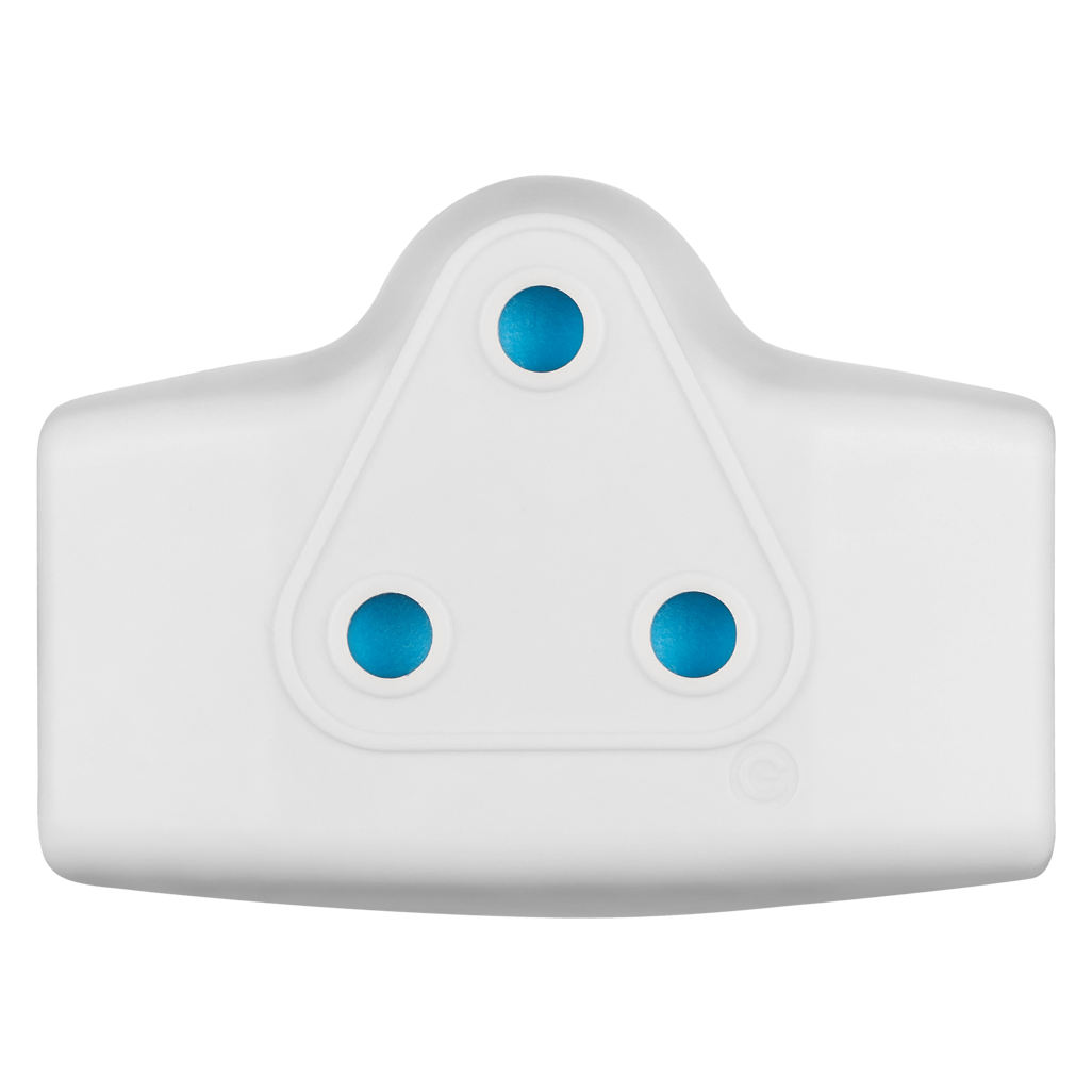 SWITCHED 3 Way Adaptor - White