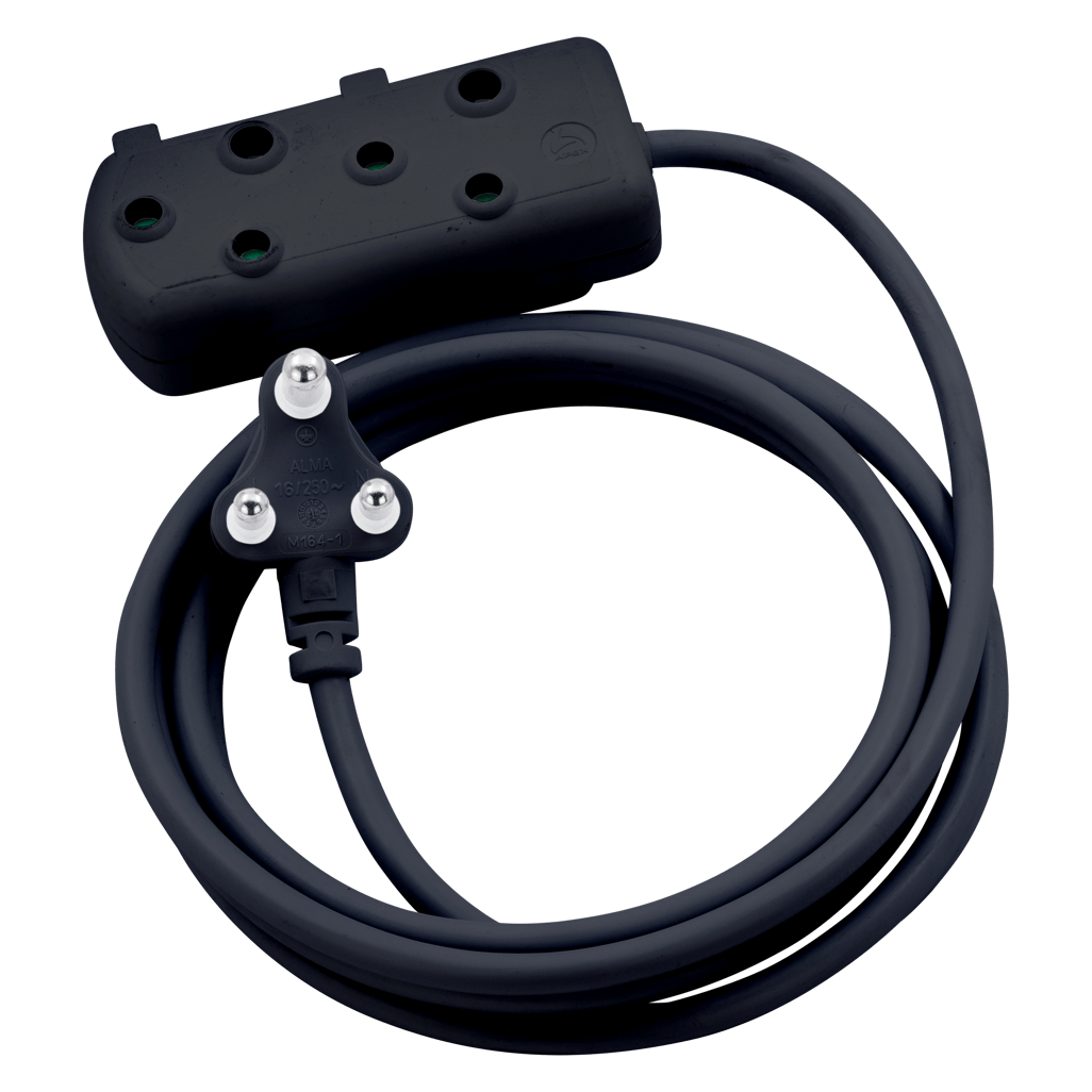 SWITCHED Heavy DUTY Side By Side(SBS) EXTENSION LEADS 3M