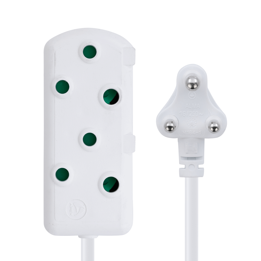 SWITCHED Light DUTY Side By Side(SBS) EXTENSION LEADS 3M