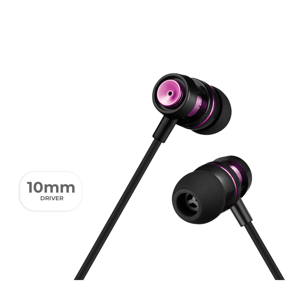 Volkano Alloy series metal earphone - Purple