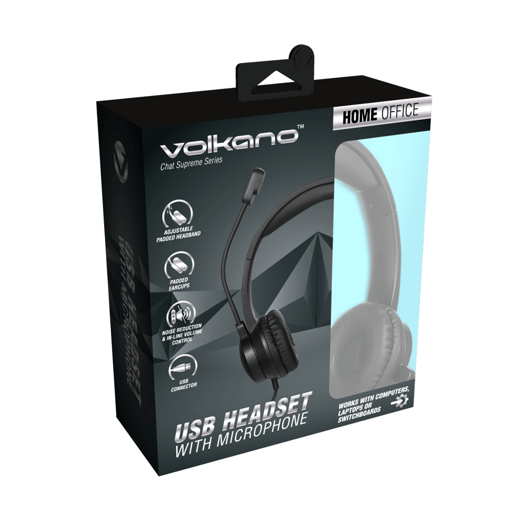 Volkano Chat Supreme series USB Headset with Microphone