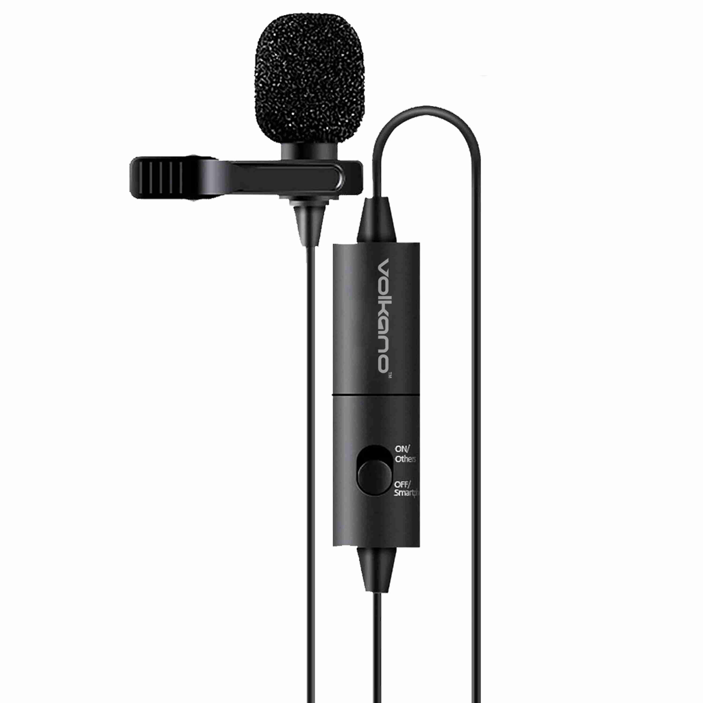 Volkano Clip Pro 3.5mm Microphone: Elevate your audio experience with this sleek, high-quality lavalier mic!