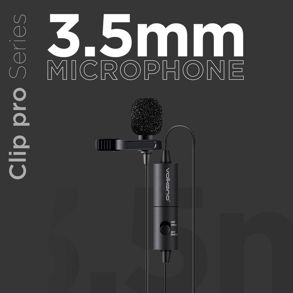 Capture clear sound effortlessly with the Volkano Clip Pro 3.5mm Microphone—your audio game changer!