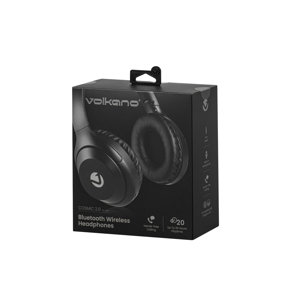 Volkano Cosmic 2.0 Series Bluetooth headphones - Black