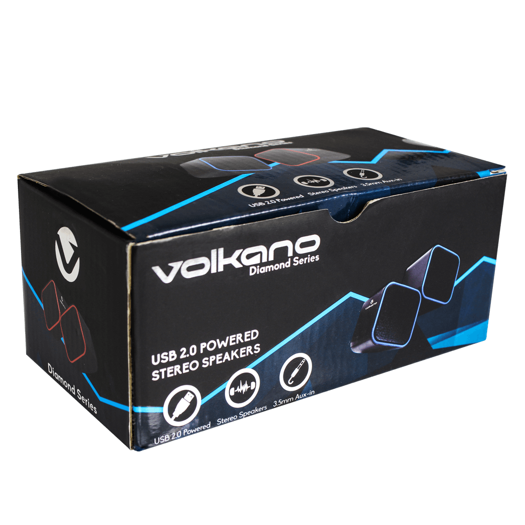 Volkano Diamond Series USB Speaker - Blue