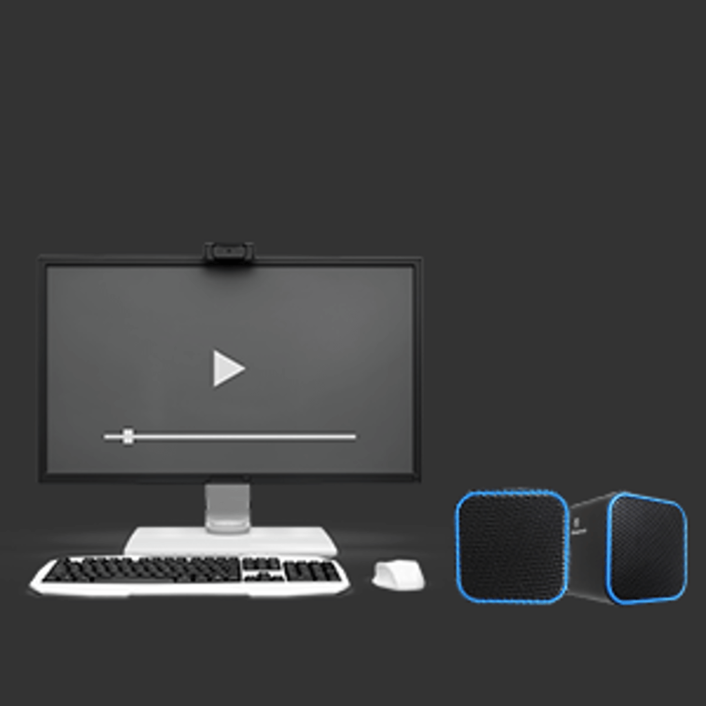 Volkano Diamond Series USB Speaker - Blue