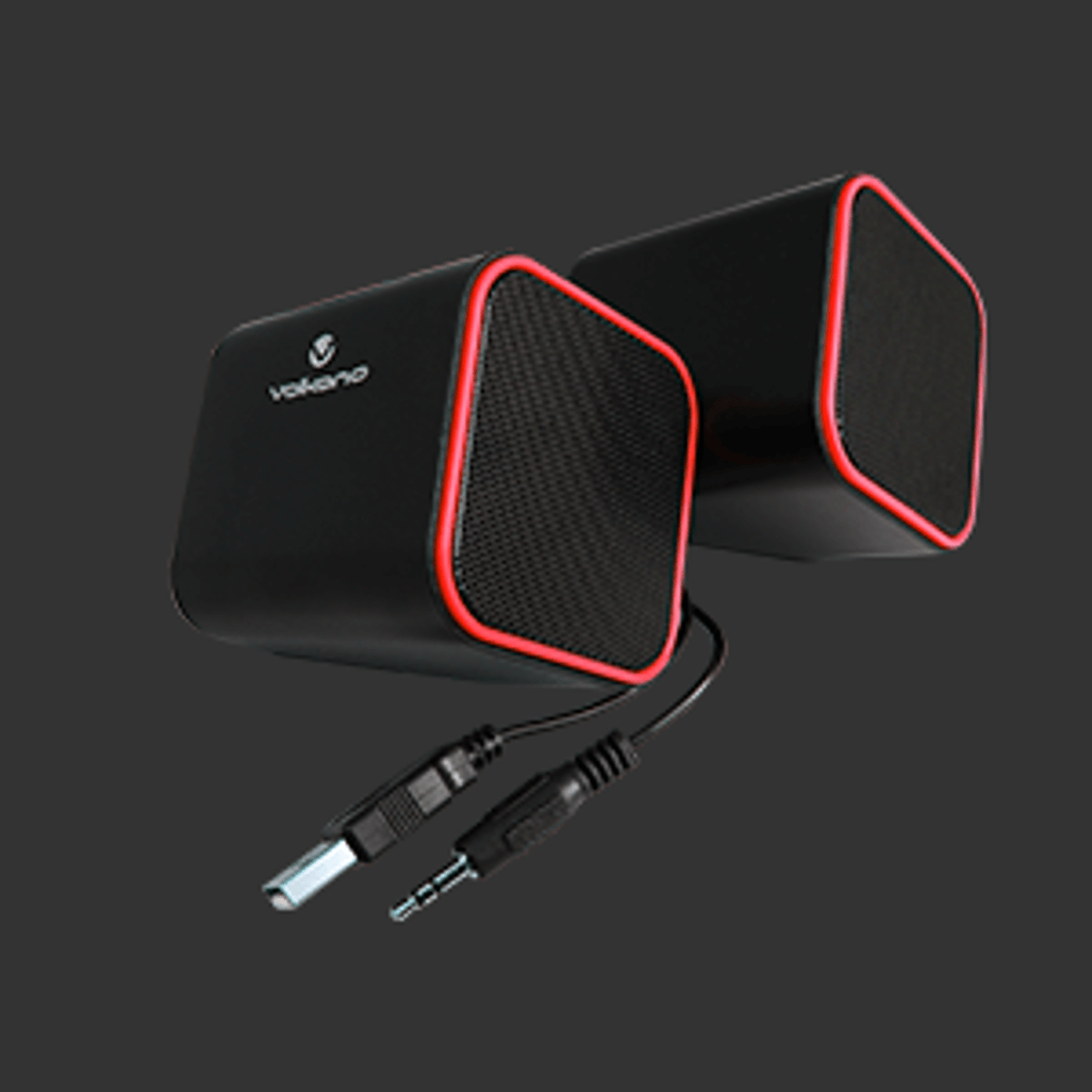 Volkano Diamond Series USB Speaker - Red