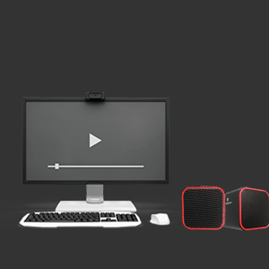 Volkano Diamond Series USB Speaker - Red