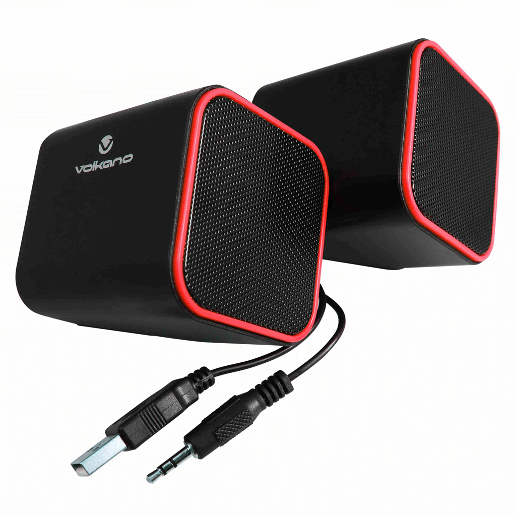 Volkano Diamond Series USB Speaker - Red