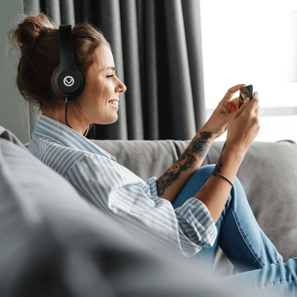 Volkano Falcon series Headphones wmic Black