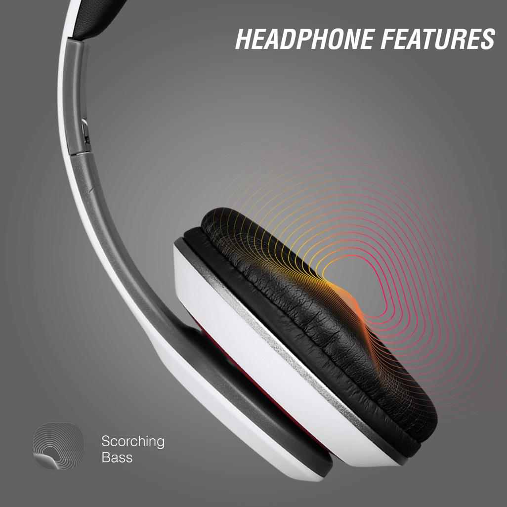 Volkano Falcon series Headphones wmic WHITE