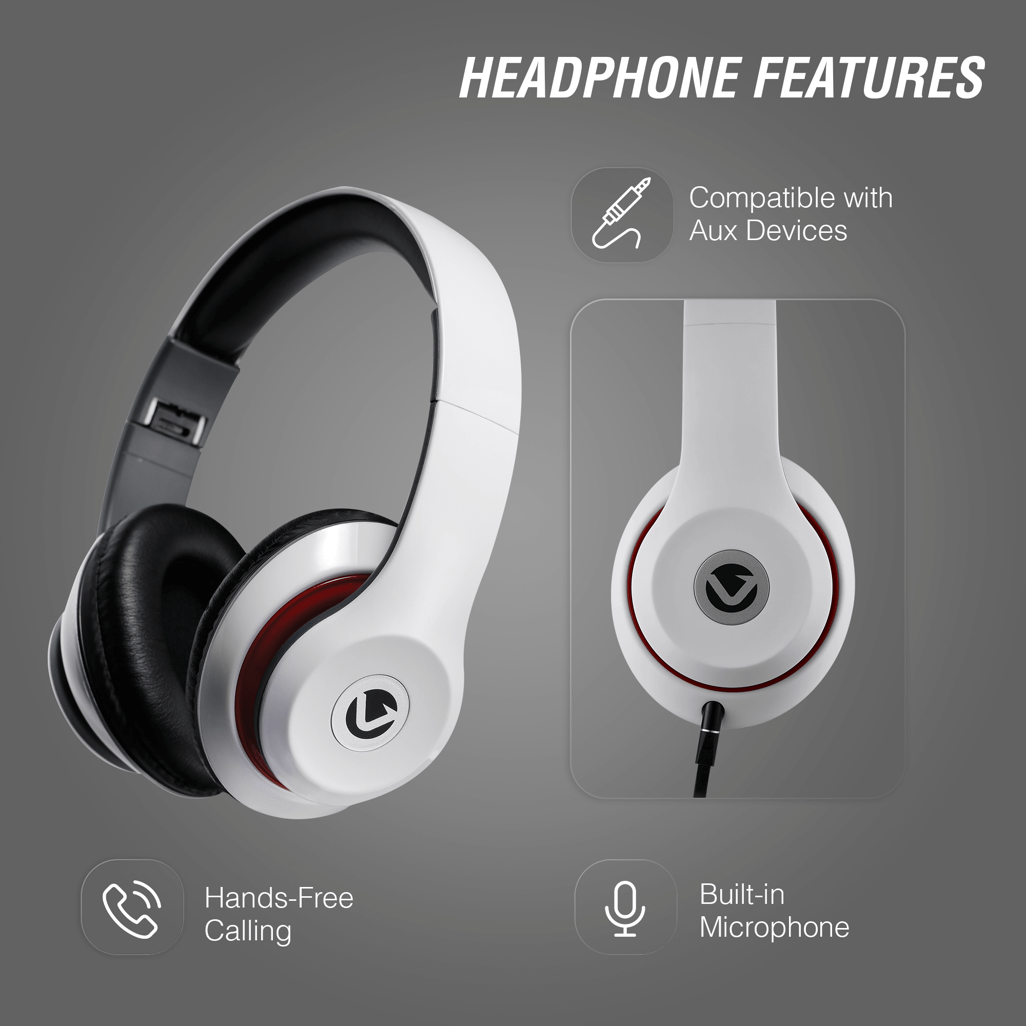 Volkano Falcon series Headphones wmic WHITE