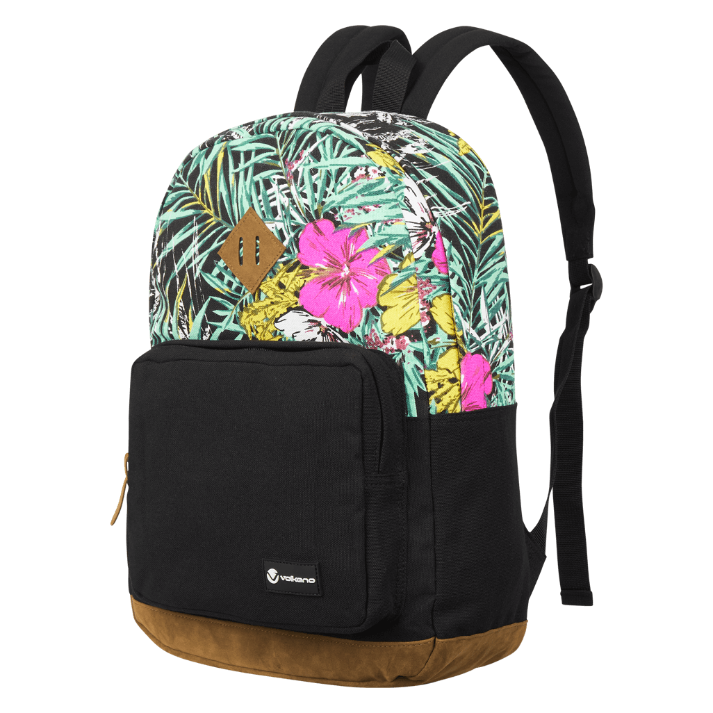 Volkano Hawk Backpack Black/Floral