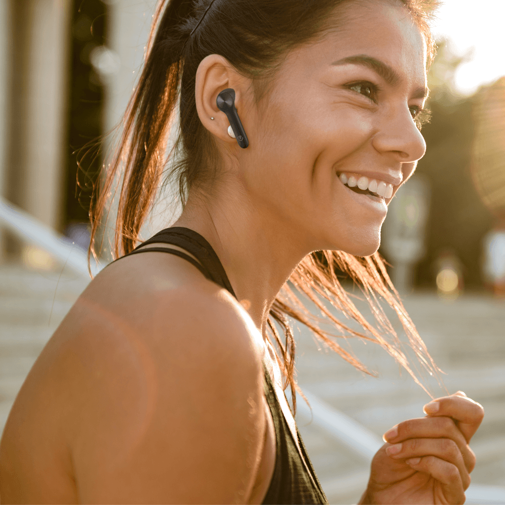 Volkano Libra Series TWS Earphones + Charging Case - Black