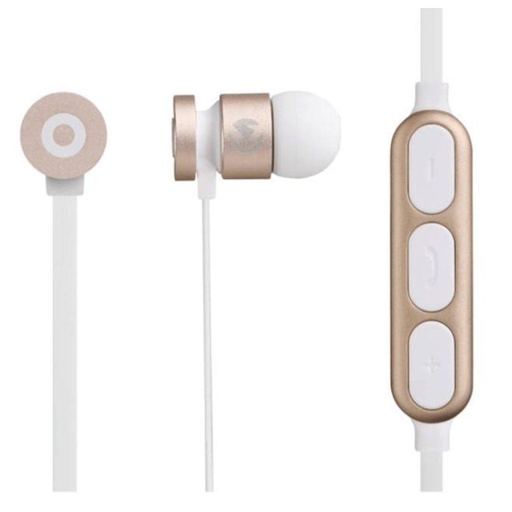 Volkano Mercury series Bluetooth magnetic earphones - goldwhite