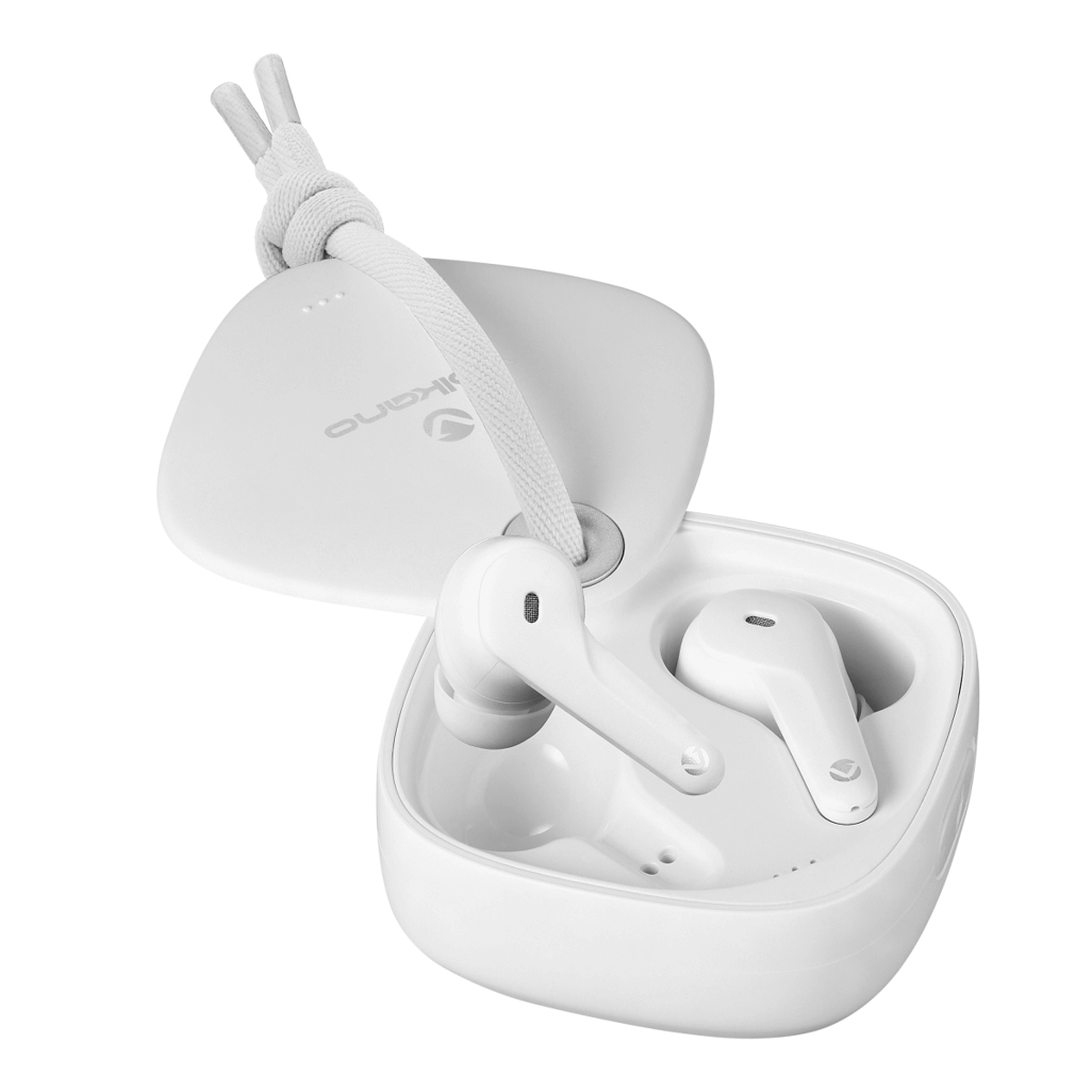 Volkano Ore Series True Wireless Earphones with Charging Case - White