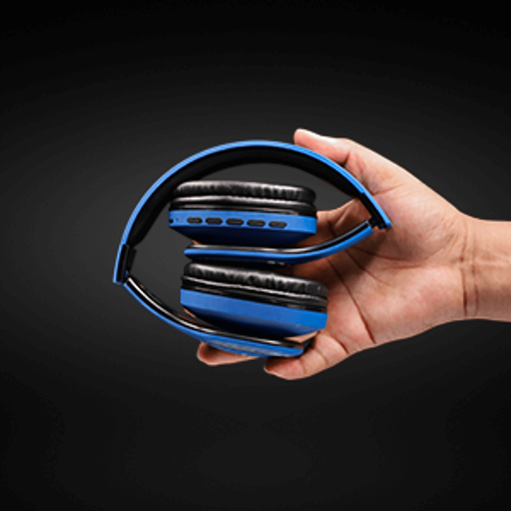 Volkano Phonic Series Bluetooth full size headphones - blue