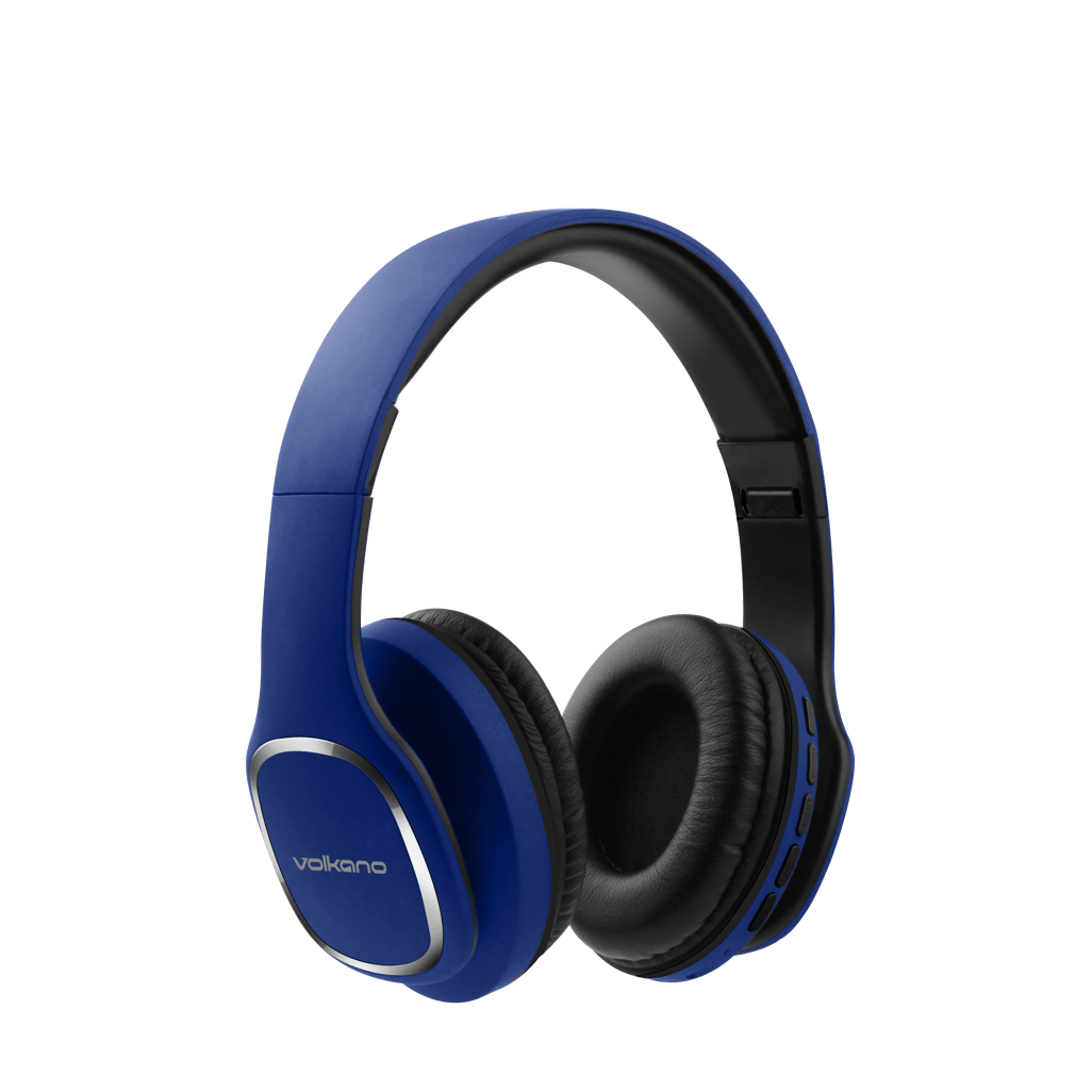 Volkano Phonic Series Bluetooth full size headphones - blue