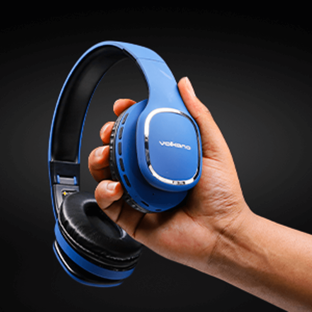 Volkano Phonic Series Bluetooth full size headphones - blue
